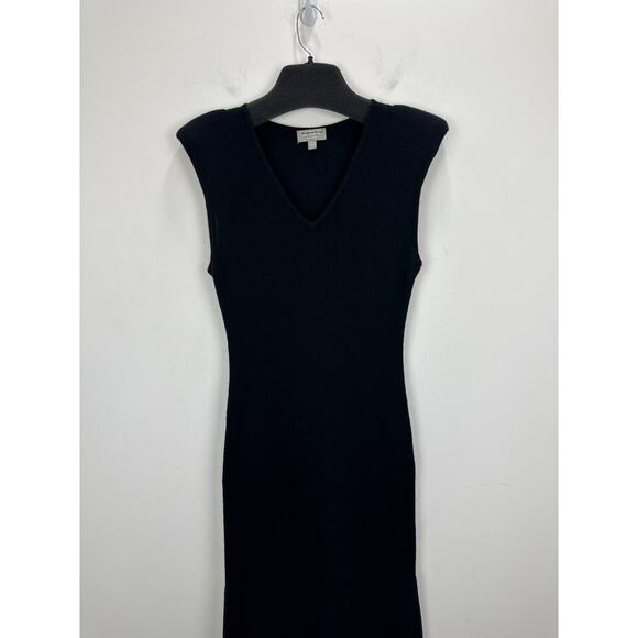 NEW J.Crew Spring Street Featherweight Cashmere V Neck Sweater Dress Black Small - Picture 6 of 13